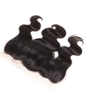 Brazilian Body Wave Virgin Human Hair 13x4 Lace Frontals Closures Free Part