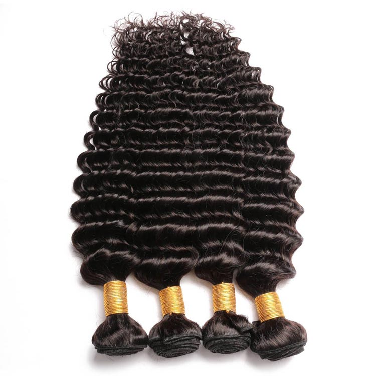 100 Virgin Peruvian Deep Wave Hair Weft for Black Women