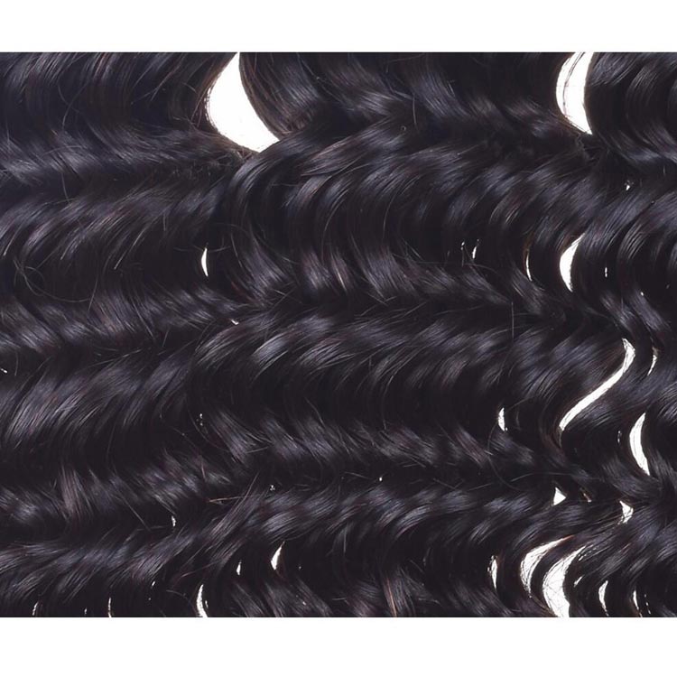 100 Virgin Malaysian Deep Wave Hair Weft for Black Women